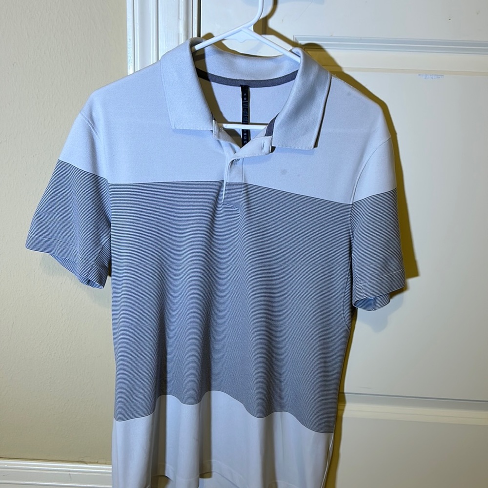 Lululemon Polo (Gray and Silver)